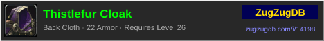 Thistlefur Cloak: forum signature banner