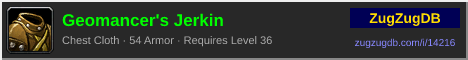Geomancer's Jerkin: forum signature banner