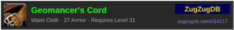 Geomancer's Cord: forum signature banner