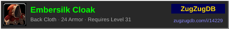 Embersilk Cloak: forum signature banner