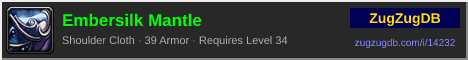 Embersilk Mantle: forum signature banner