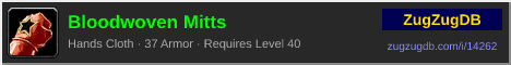 Bloodwoven Mitts: forum signature banner