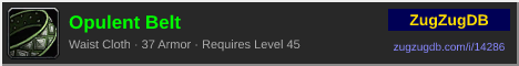 Opulent Belt: forum signature banner