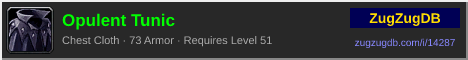 Opulent Tunic: forum signature banner