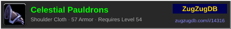 Celestial Pauldrons: forum signature banner