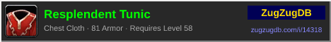 Resplendent Tunic: forum signature banner