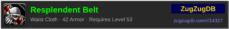 Resplendent Belt: forum signature banner