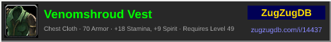 Venomshroud Vest: forum signature banner