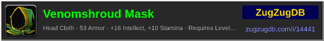 Venomshroud Mask: forum signature banner