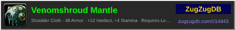 Venomshroud Mantle: forum signature banner
