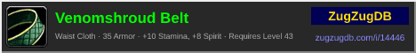 Venomshroud Belt: forum signature banner