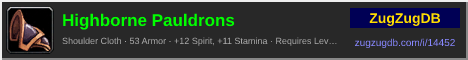 Highborne Pauldrons: forum signature banner