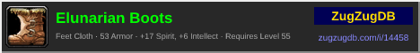 Elunarian Boots: forum signature banner