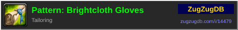 Pattern: Brightcloth Gloves: forum signature banner