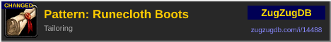 Pattern: Runecloth Boots: forum signature banner
