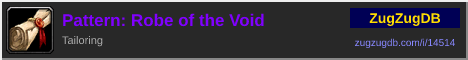 Pattern: Robe of the Void: forum signature banner