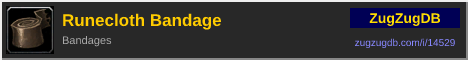 Runecloth Bandage: forum signature banner