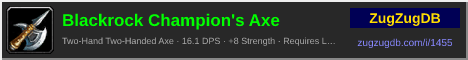 Blackrock Champion's Axe: forum signature banner