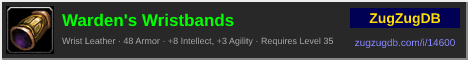 Warden's Wristbands: forum signature banner