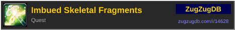 Imbued Skeletal Fragments: forum signature banner