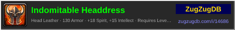 Indomitable Headdress: forum signature banner