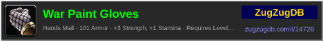 War Paint Gloves: forum signature banner