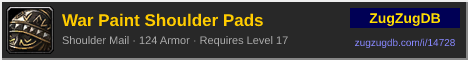 War Paint Shoulder Pads: forum signature banner