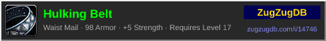 Hulking Belt: forum signature banner