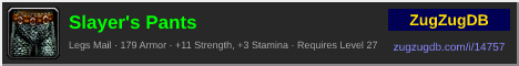 Slayer's Pants: forum signature banner