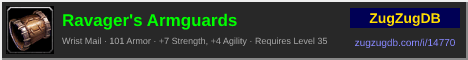 Ravager's Armguards: forum signature banner