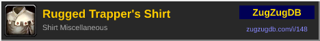 Rugged Trapper's Shirt: forum signature banner