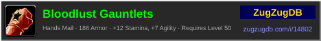 Bloodlust Gauntlets: forum signature banner