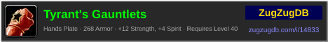 Tyrant's Gauntlets: forum signature banner