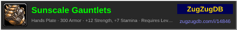 Sunscale Gauntlets: forum signature banner