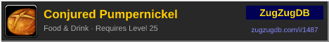 Conjured Pumpernickel: forum signature banner