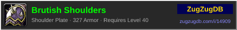 Brutish Shoulders: forum signature banner