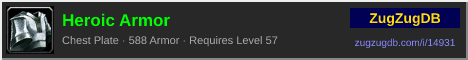 Heroic Armor: forum signature banner