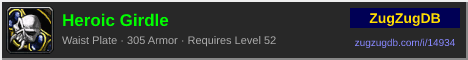 Heroic Girdle: forum signature banner