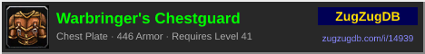 Warbringer's Chestguard: forum signature banner