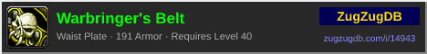 Warbringer's Belt: forum signature banner