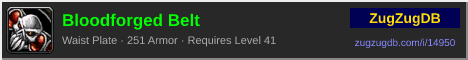 Bloodforged Belt: forum signature banner