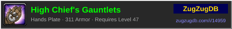 High Chief's Gauntlets: forum signature banner