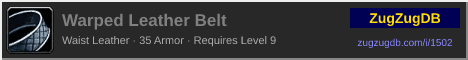 Warped Leather Belt: forum signature banner