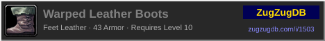 Warped Leather Boots: forum signature banner