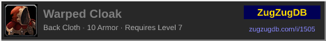 Warped Cloak: forum signature banner
