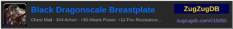 Black Dragonscale Breastplate: forum signature banner