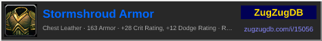 Stormshroud Armor: forum signature banner