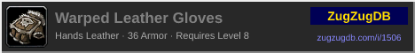Warped Leather Gloves: forum signature banner