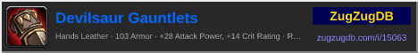 Devilsaur Gauntlets: forum signature banner