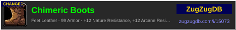 Chimeric Boots: forum signature banner